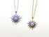 14k Gold Star of Bethlehem with Sapphire & Diamond Necklace
